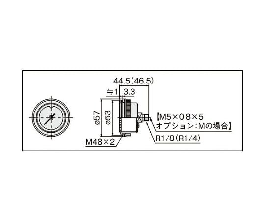 63-2190-65 圧力計 G46-10-02-SRB-C