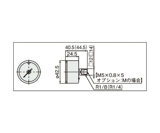 63-2191-37 圧力計 G46E-10-01M