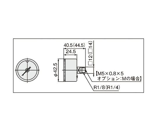63-2191-42 圧力計 G46E-10-02M