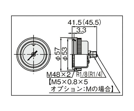 63-2191-56 圧力計 G46E-7-02M-C