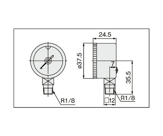 63-2191-72 圧力計 GA36-7-01