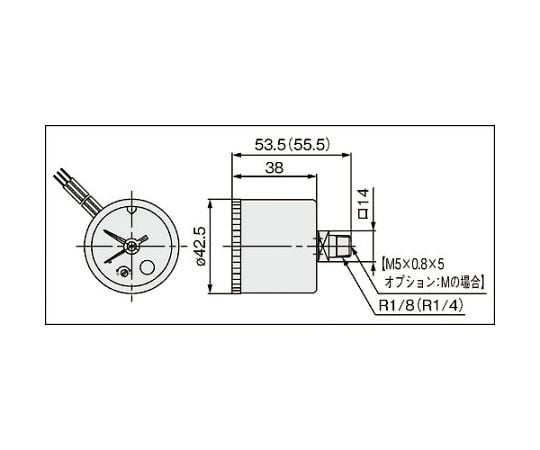 63-2191-78 圧力計 GP46-10-01 【AXEL】 アズワン