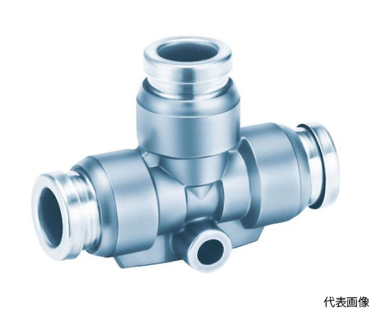 63-2193-85 金属ワンタッチ継手チーズ KQB2T04-00