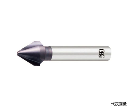 FXコート3刃カウンターシンク 先端角60° 有効刃径6.3mm 先端径1×全長55mm 9139063