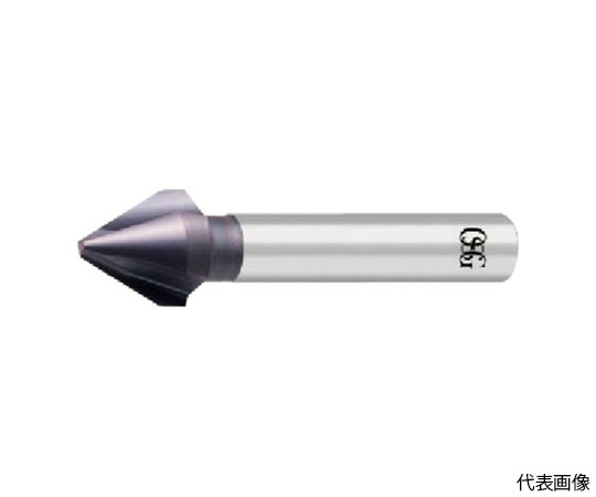 FXコート3刃カウンターシンク 先端角60° 有効刃径10.4mm 先端径2.6×全長65mm 9139104