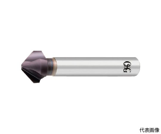 FXコート3刃カウンターシンク 先端角90° 有効刃径12.4mm 先端径2.5×全長65mm 9149124