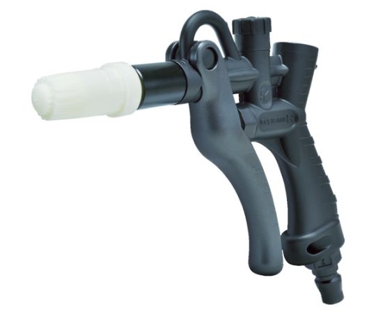 プラスチックエアダスター ジョプラスターR（下配管用）+ラウンドノズル（ABS製）+専用アダプター