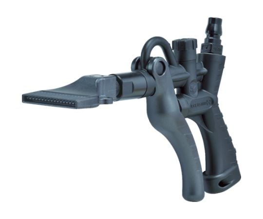 プラスチックエアダスター ジョプラスターR（上配管用）+フラットノズル（PPS製）+専用アダプター