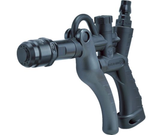 プラスチックエアダスター ジョプラスターR（上配管用）+ラウンドノズル（POM製）+専用アダプター