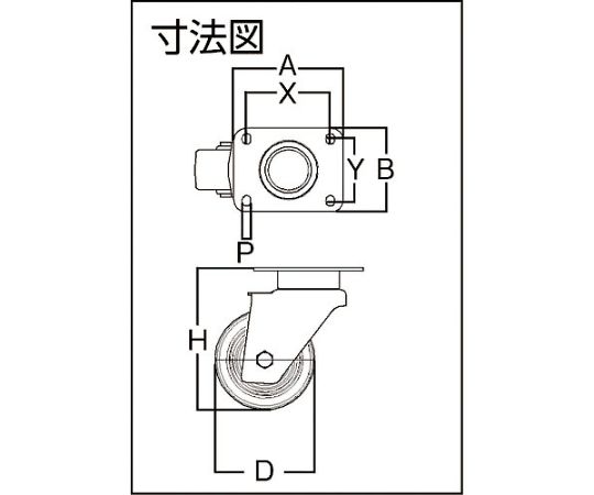 メーカー在庫あり】 CONVEX テンテキャスター(株) 重荷重用高性能旋回