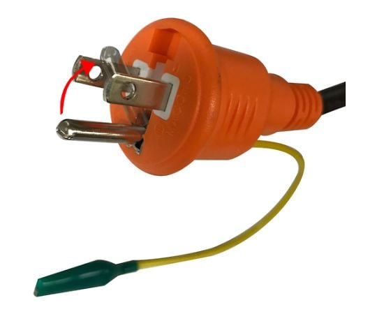 63 2287 96 Led投光器 Delkuro 20w 10m アース付 2芯3芯両用タイプ Rtle 210ep Axel アズワン