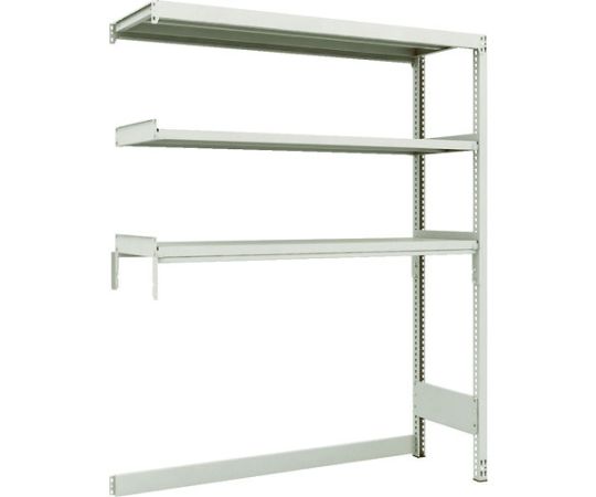 M2型軽中量棚 下段開放型 1460X450XH1800 3段 連結