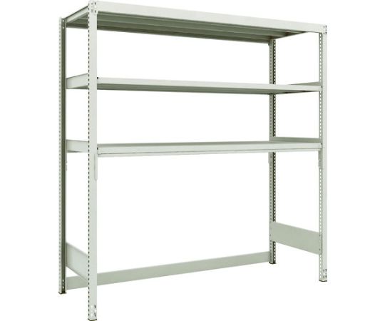 M2型軽中量棚 下段開放型 1760X600XH1800 3段 単体