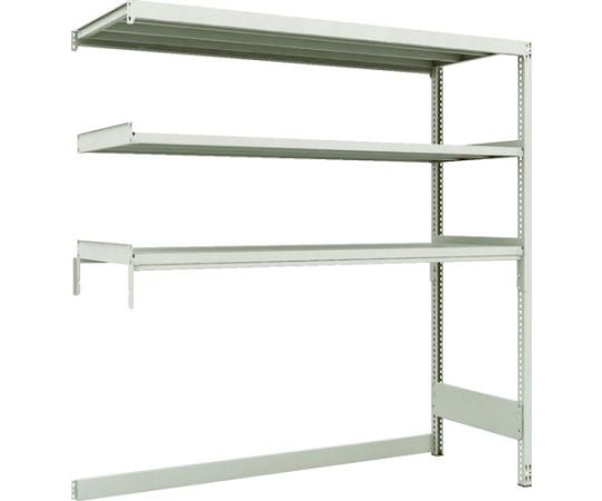 M2型軽中量棚 下段開放型 1760X600XH1800 3段 連結