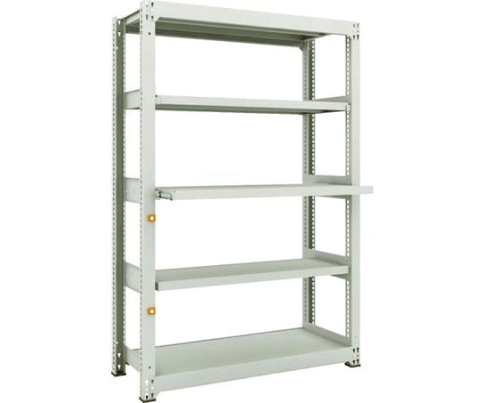 スチールラック M3型中量棚 1200X471XH1800 5段うちスライド2段 単体