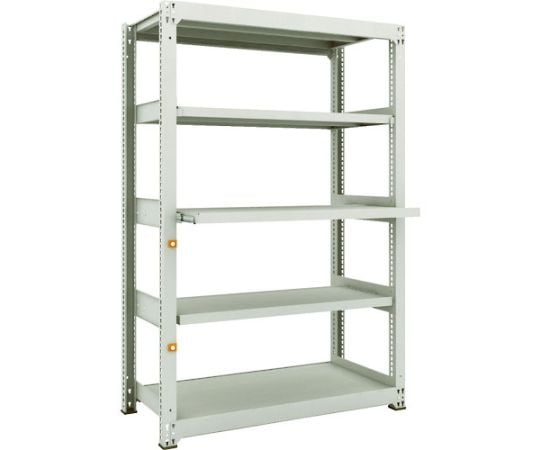 スチールラック M3型中量棚 1200X571XH1800 5段うちスライド2段 単体