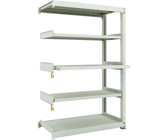 スチールラック M3型中量棚 1200X571XH1800 5段うちスライド2段 連結