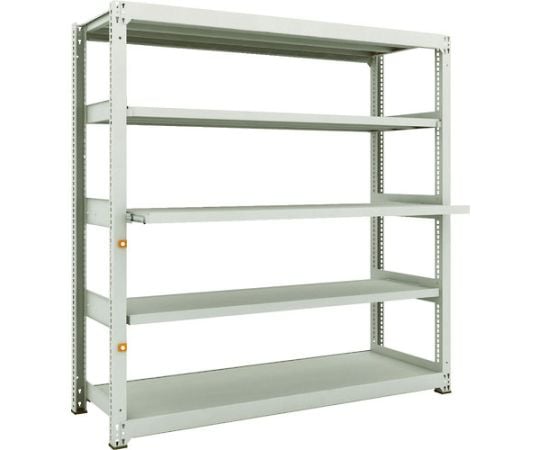 スチールラック M3型中量棚 1800X571XH1800 5段うちスライド2段 単体