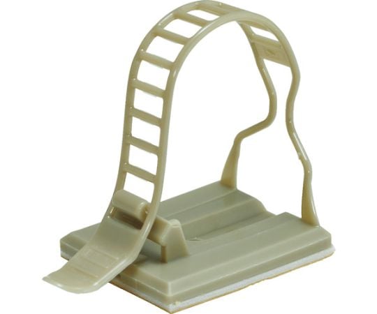 ケーブルクランプベルトタイプ　結束径5～25Φ　グレー　10個入