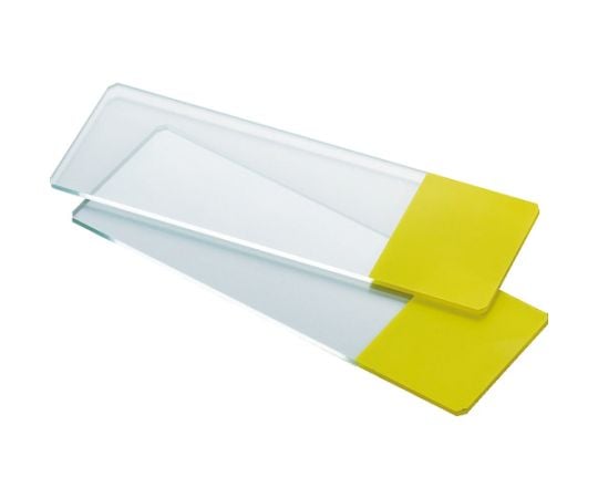 スライドガラス フロスト有 イエロー 1箱（50枚入）
