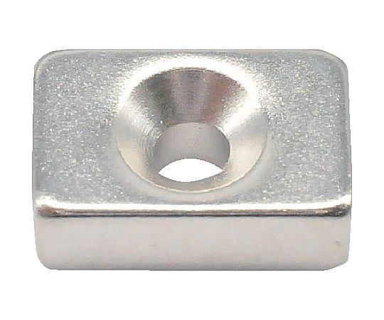 ネオジム角形磁石 皿ねじ穴付 15mm×10mm×5mm M3 1個入
