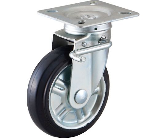 自在ブレーキ付キャスターφ150