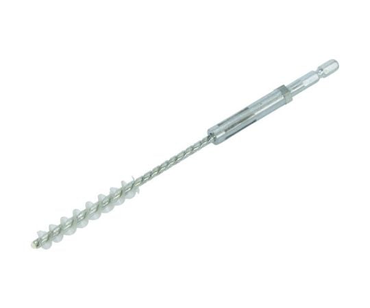 六角軸スパイラルホールブラシ　66ナイロン　10.5mm　下穴径