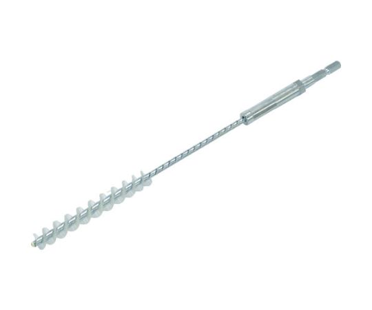 六角軸スパイラルホールブラシ　66ナイロン　12.5mm　下穴径