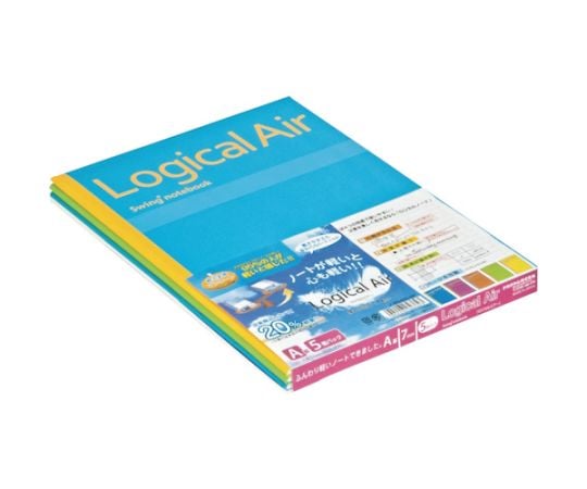 ロジカル・エアーノートA罫/B5/30枚/5冊パック