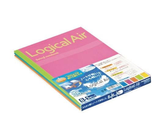 ロジカル・エアーノートB罫/B5/30枚/5冊パック