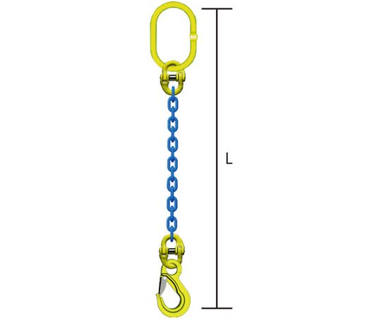 63-2368-32 1本吊りチェンスリングセット L=1.5m TA1-EKN-6-