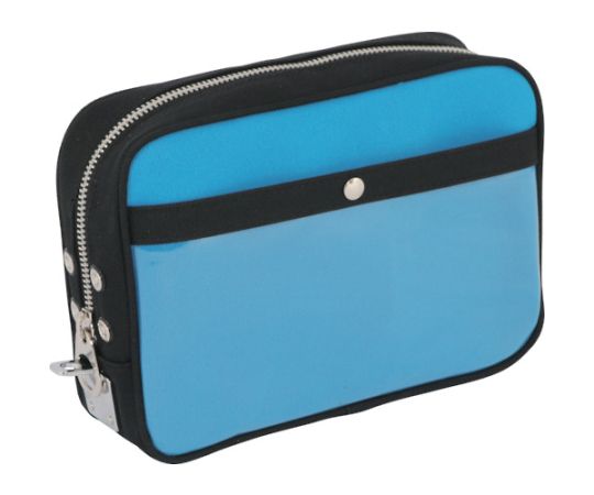 帆布メール用ポーチ（M）馬蹄錠金具付　ブルー