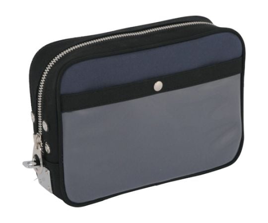 帆布メール用ポーチ（M）馬蹄錠金具付　紺