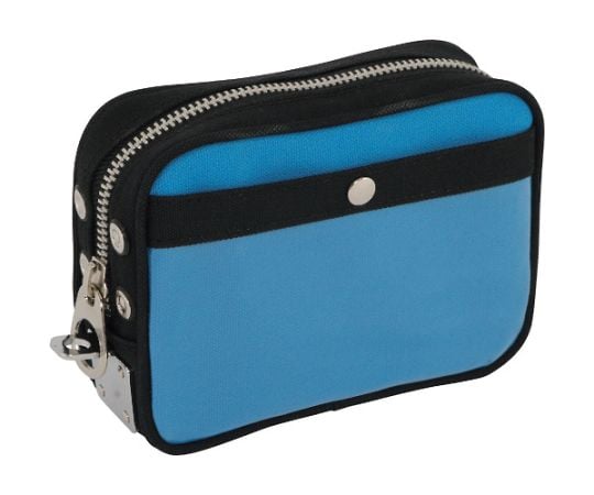 帆布メール用ポーチ（SS）馬蹄錠金具付　ブルー