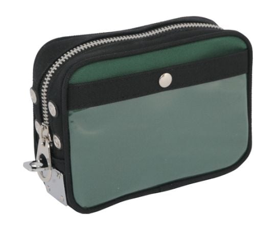 帆布メール用ポーチ（SS）馬蹄錠金具付　モスグリーン