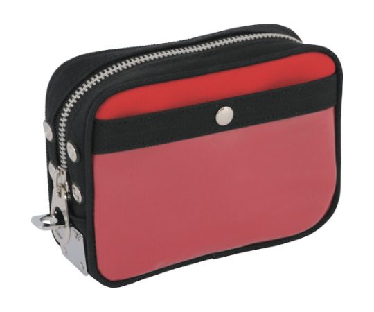 帆布メール用ポーチ（SS）馬蹄錠金具付　赤