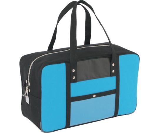 帆布メール用ボストン（L）馬蹄錠金具付　ブルー