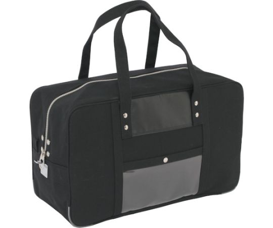 帆布メール用ボストン（L）馬蹄錠金具付　黒