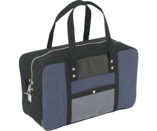 帆布メール用ボストン（L）馬蹄錠金具付　紺