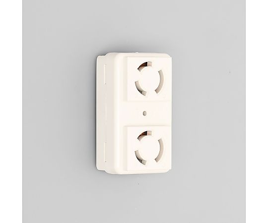 引掛形複式機器アウトレット白