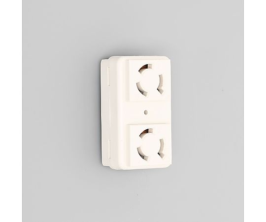 引掛形複式機器アウトレット白