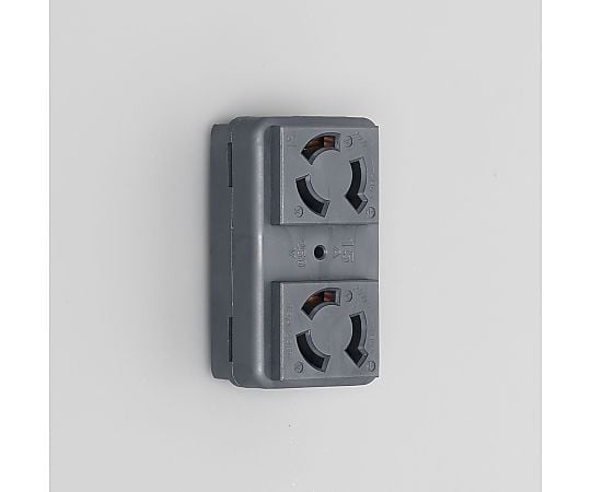 引掛形複式機器アウトレット黒