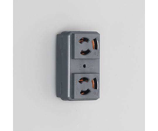 抜止複式機器用アウトレット黒