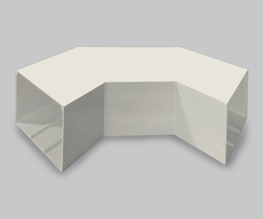 エムケーダクト付属品　平面大マガリ　7号200型　ミルキーホワイト