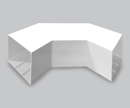 エムケーダクト付属品　平面大マガリ　8号　ホワイト