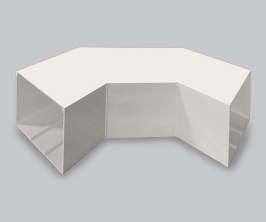 エムケーダクト付属品　平面大マガリ　7号200型　クリーム