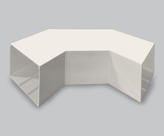 エムケーダクト付属品　平面大マガリ　8号150型　クリーム