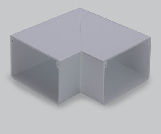 エムケーダクト付属品　平面マガリ　130×60型　グレー