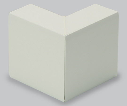 エムケーダクト付属品　外マガリ　130×60型　ミルキーホワイト