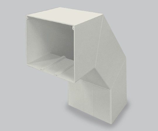 エムケーダクト付属品　外マガリ　7号　ミルキーホワイト